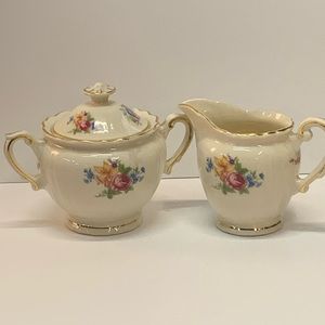 Sugar and Creamer Set from Syracuse China in EUC